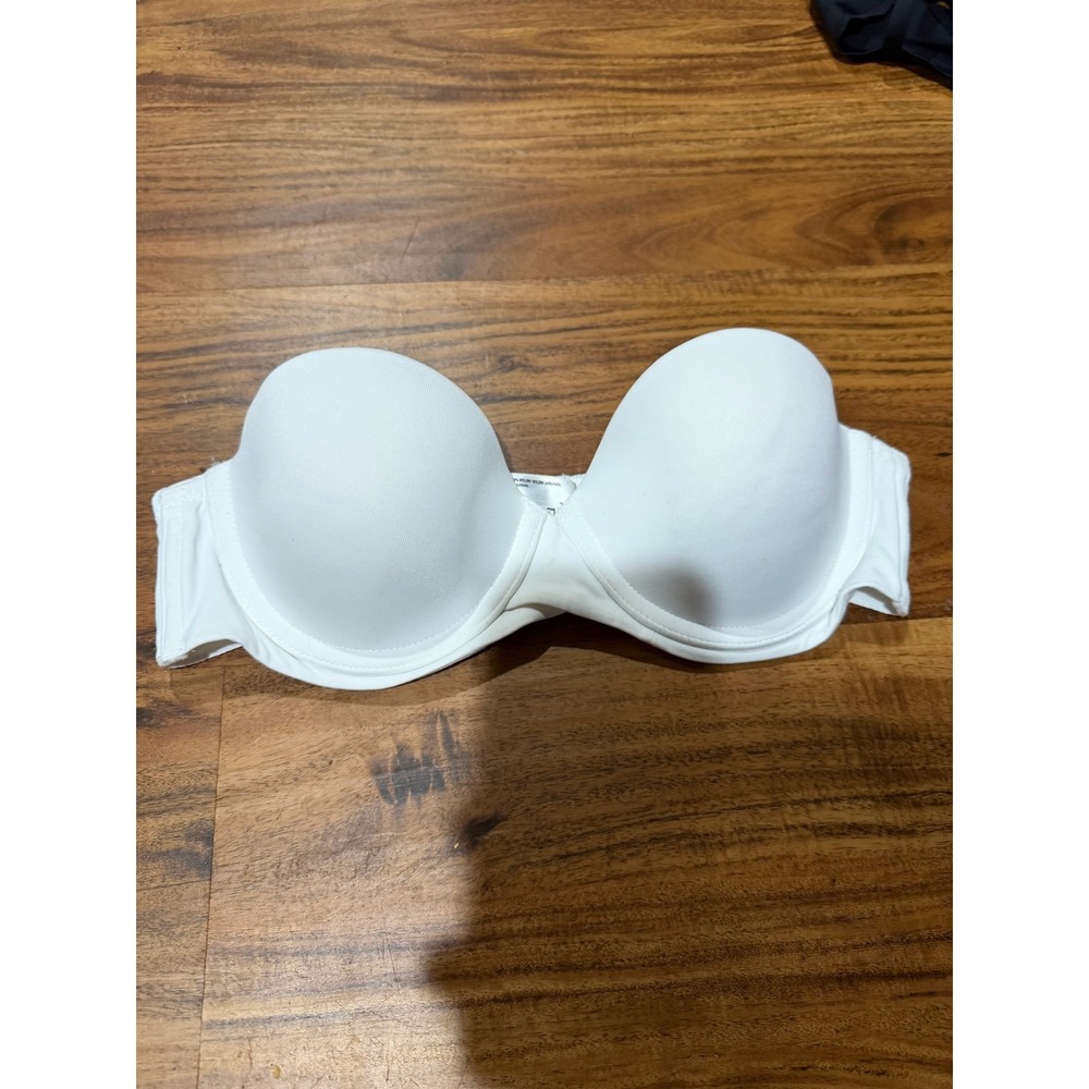 Minimalist Womens Maidenform Strapless Underwire Bra 34A White SE6990